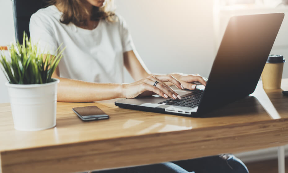 empresaria profesional trabajando